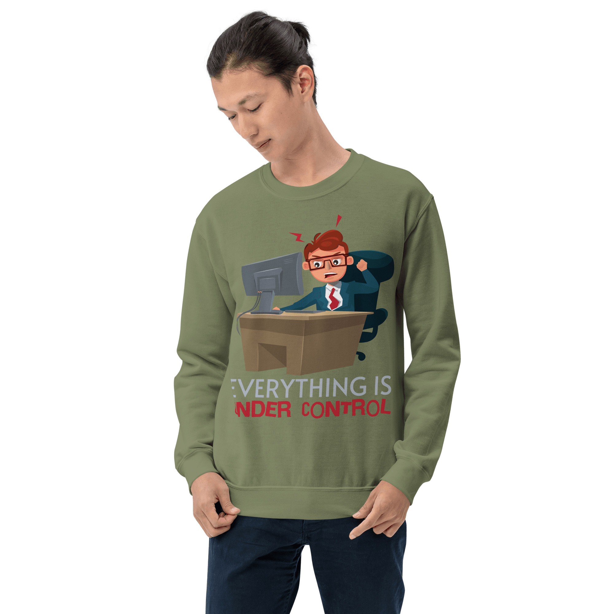 unisex-crew-neck-sweatshirt-military-green-front-69ecf1542fb3d.png