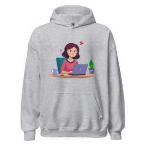 This Close To Losing It funny office hoodie design