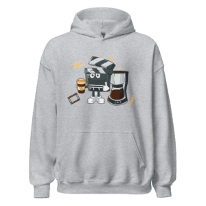 Direct Your Own Story filmmaker hoodie coffee design
