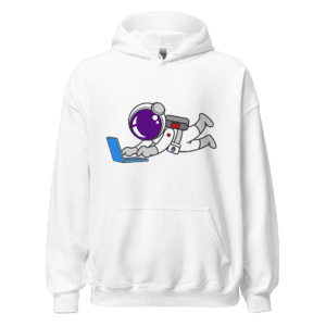 Houston We Have No Motivation funny tech hoodie astronaut design