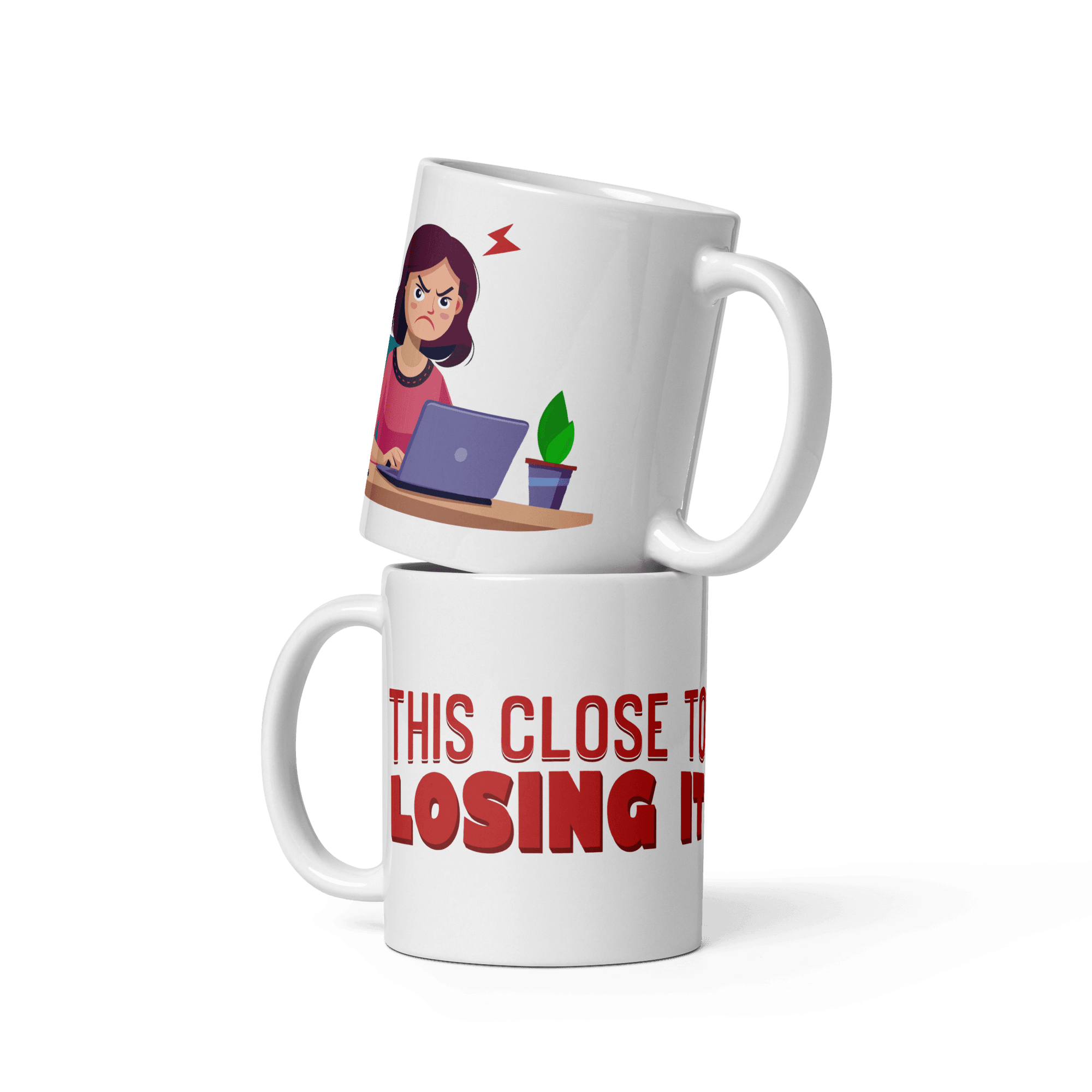 This Close To Losing It Funny Office Mug This Close To Losing It funny office mug design
