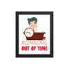 Running Out Of Time relatable workspace poster design