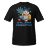 Cute Calm and Productive work from home content creator t-shirt design