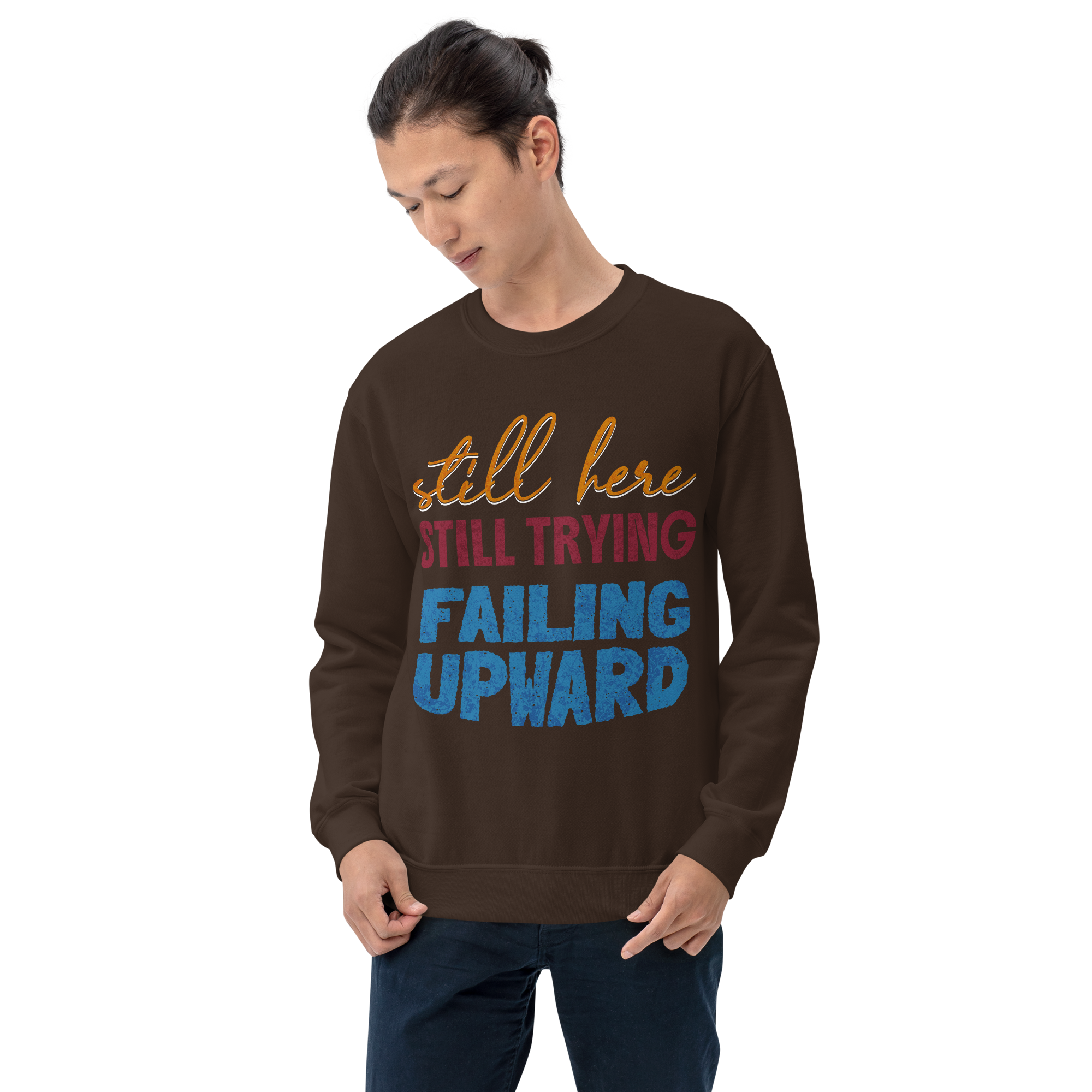 unisex-crew-neck-sweatshirt-dark-chocolate-front-6a0547b9e2f7e.png