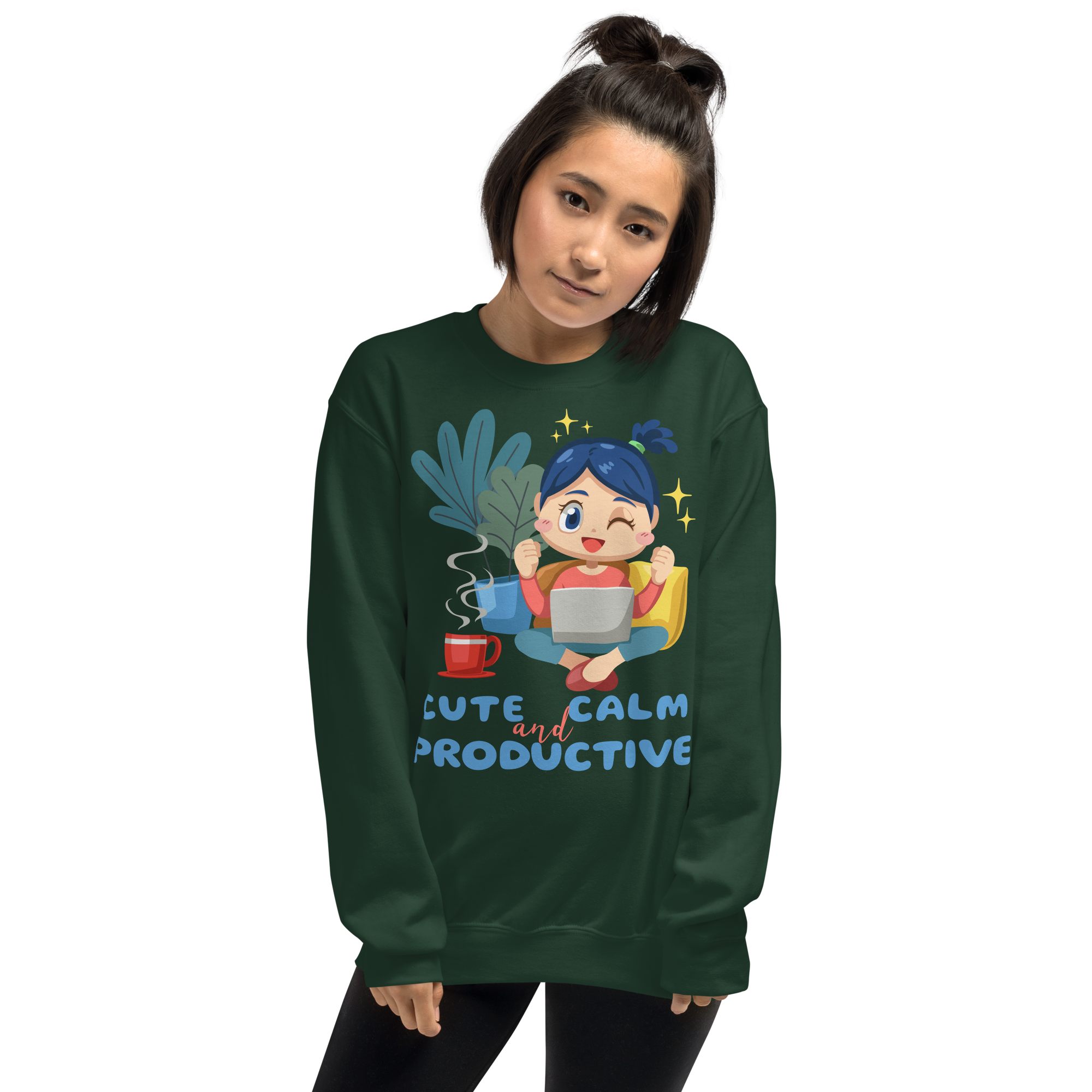 unisex-crew-neck-sweatshirt-forest-green-front-69f9f550e2c56.png