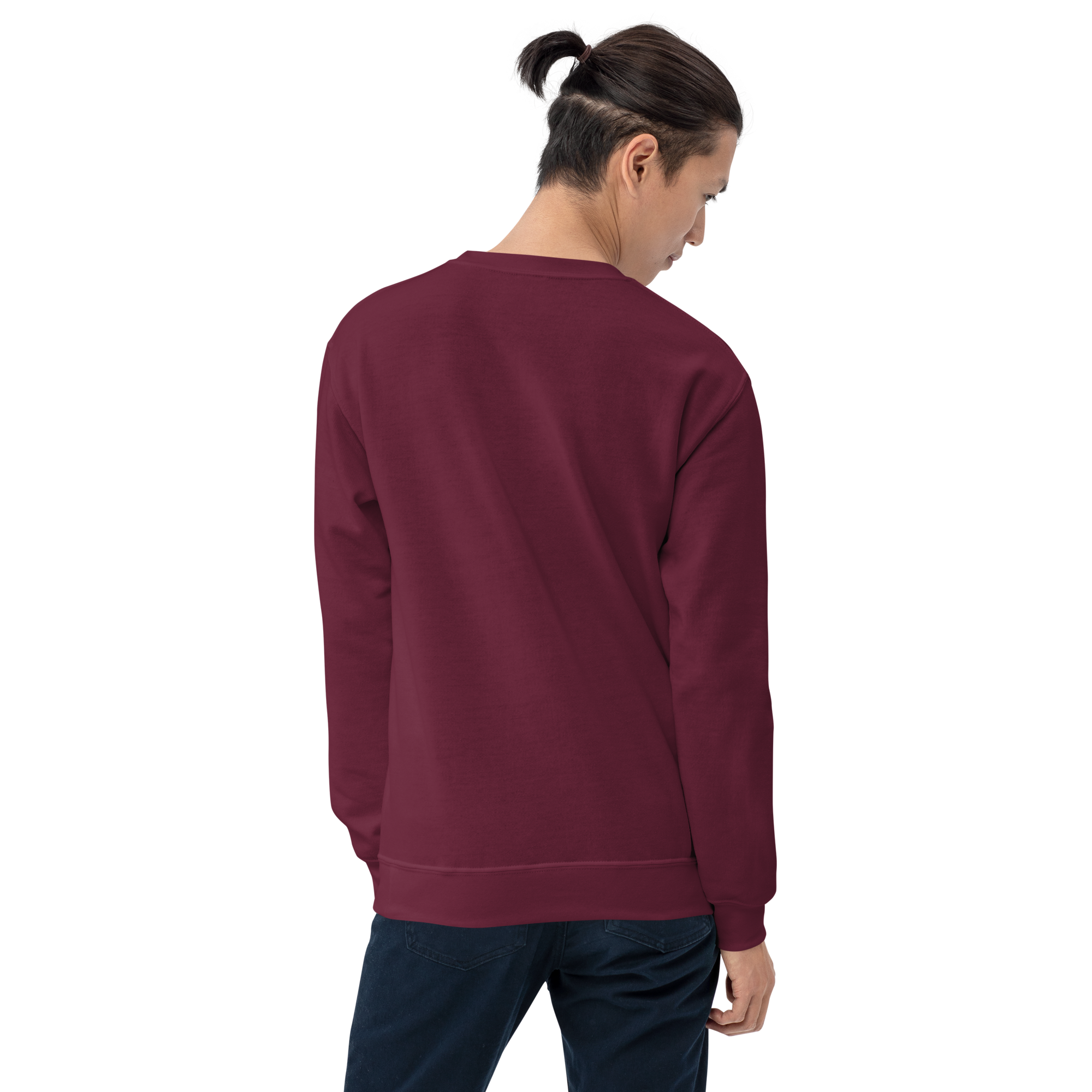 unisex-crew-neck-sweatshirt-maroon-back-6a094e74ce83f.png