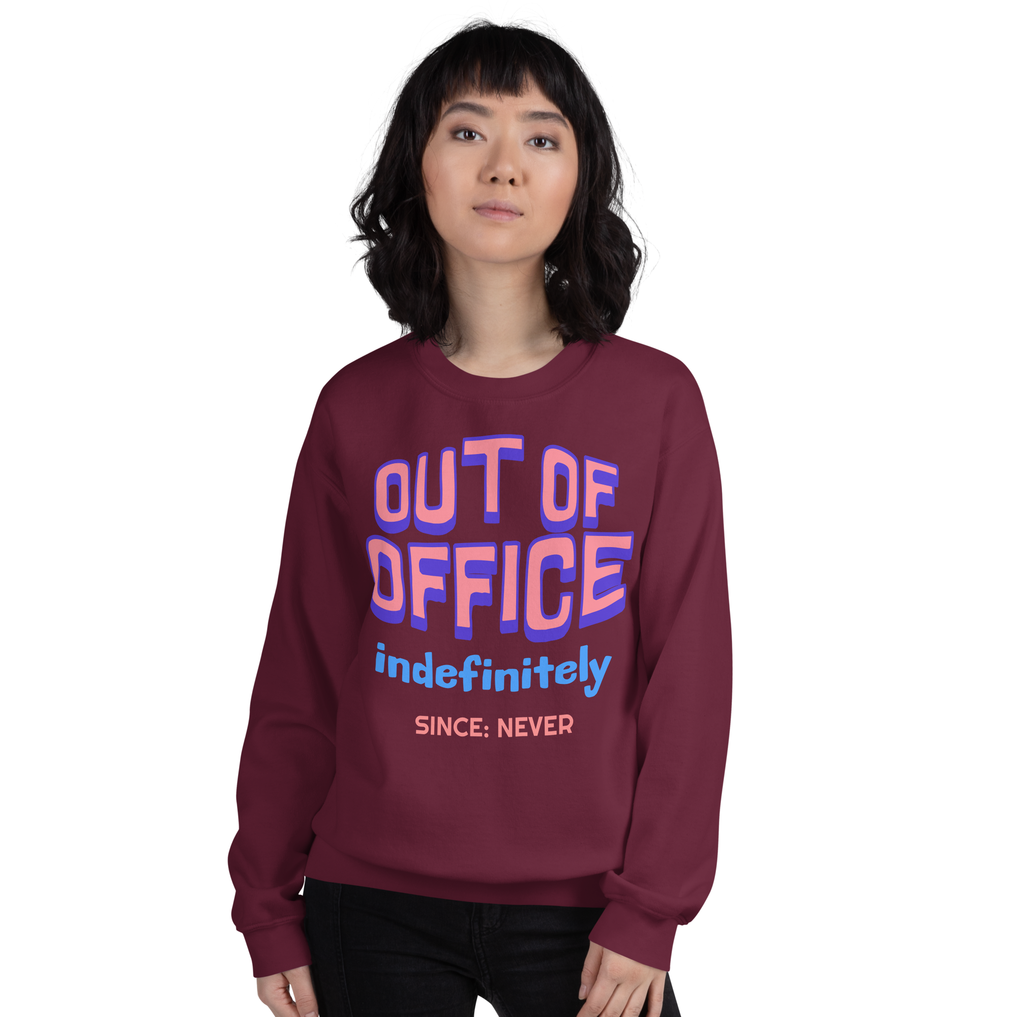 unisex-crew-neck-sweatshirt-maroon-front-6a0418bd73294.png
