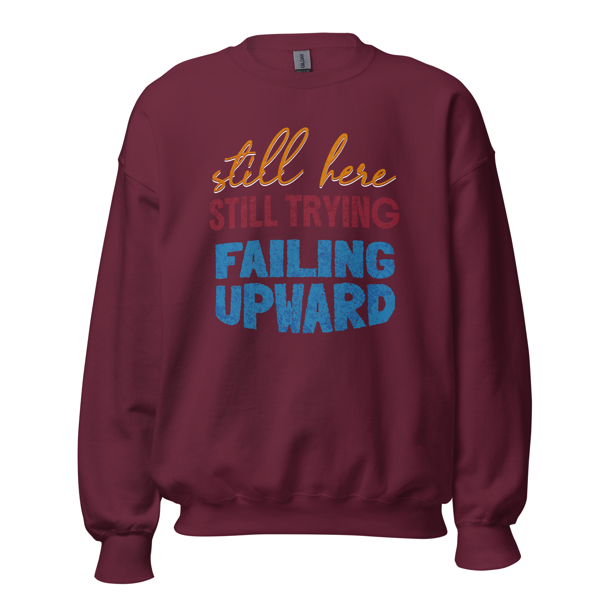 unisex-crew-neck-sweatshirt-maroon-front-6a0547b9e44a7.png