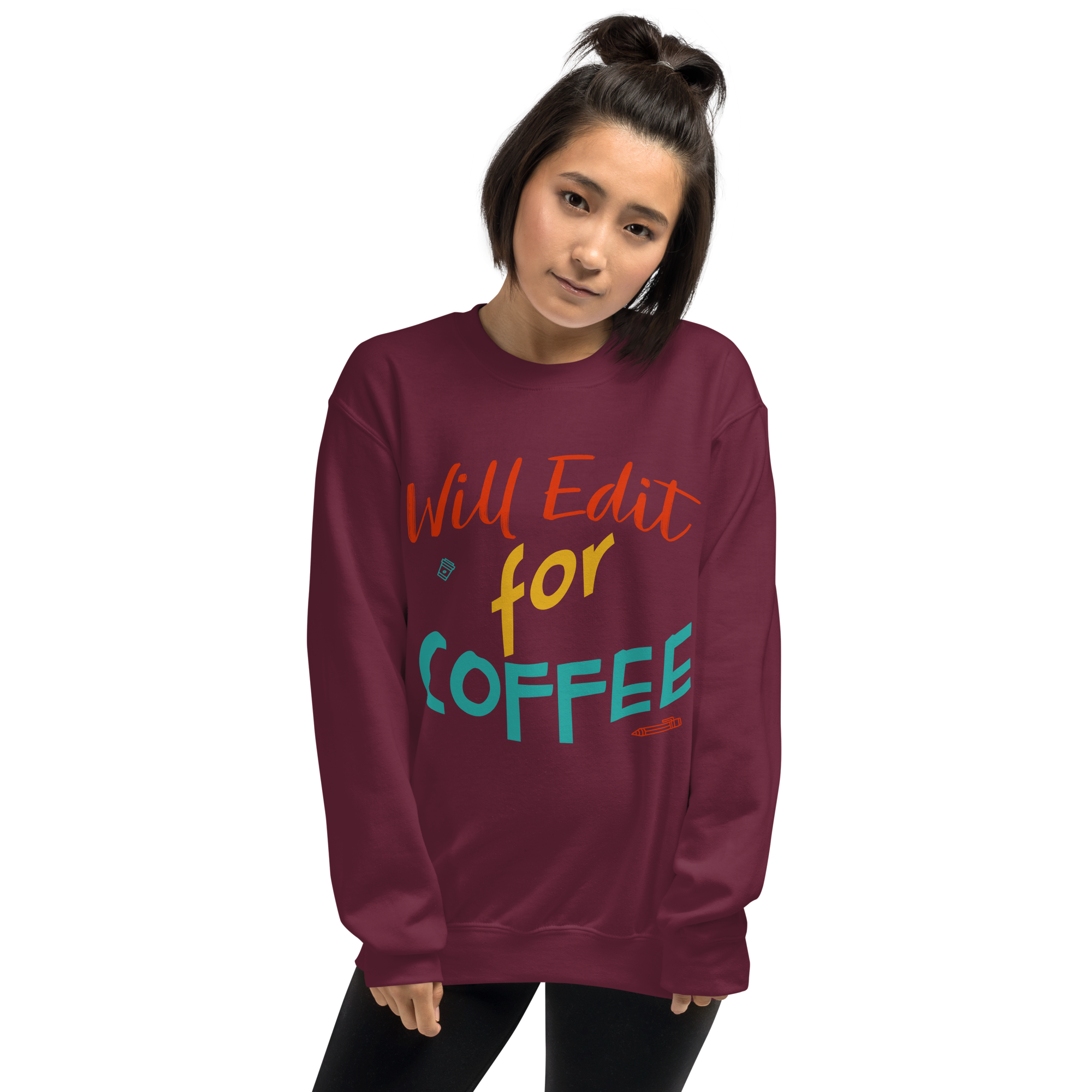unisex-crew-neck-sweatshirt-maroon-front-6a094e74caaaf.png