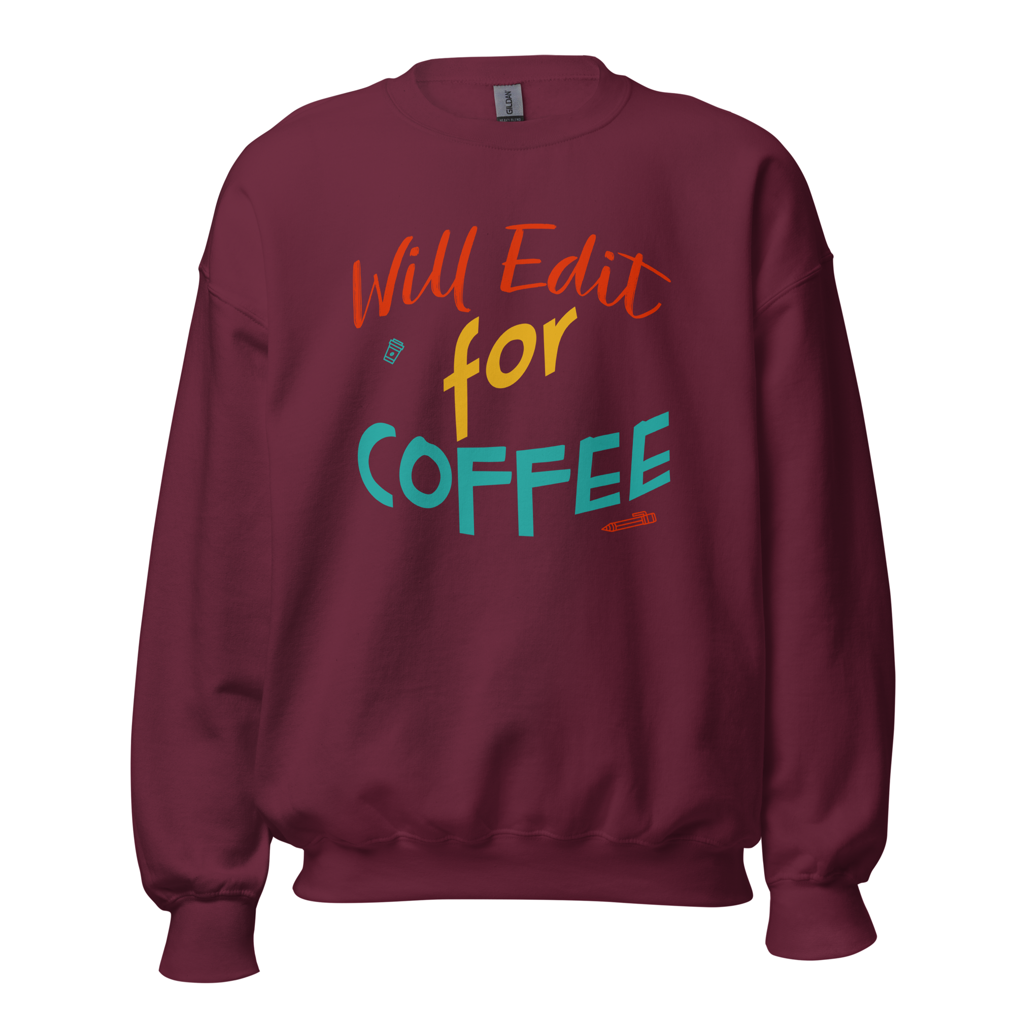 unisex-crew-neck-sweatshirt-maroon-front-6a094e74cf989.png