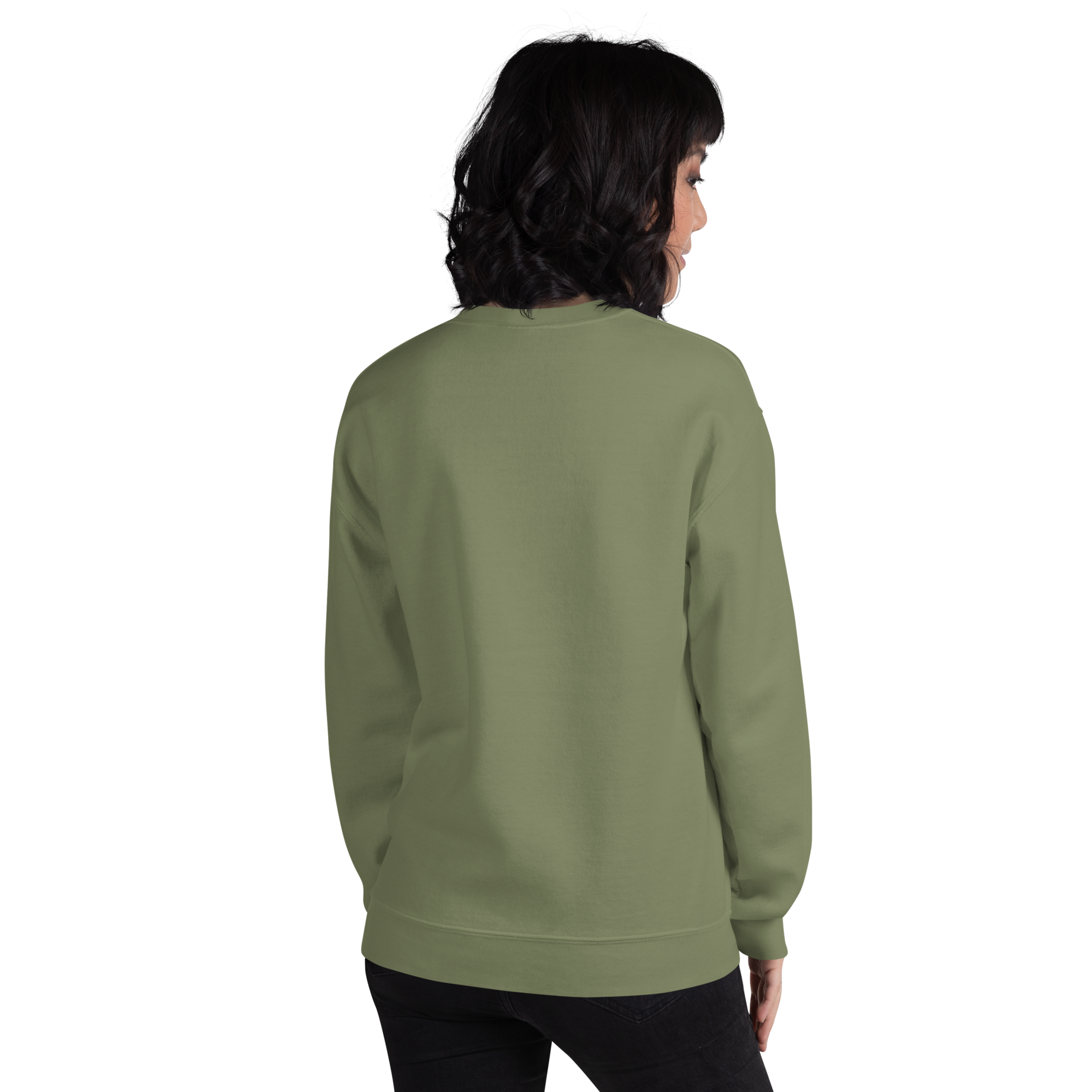unisex-crew-neck-sweatshirt-military-green-back-6a0418bd745d3.png