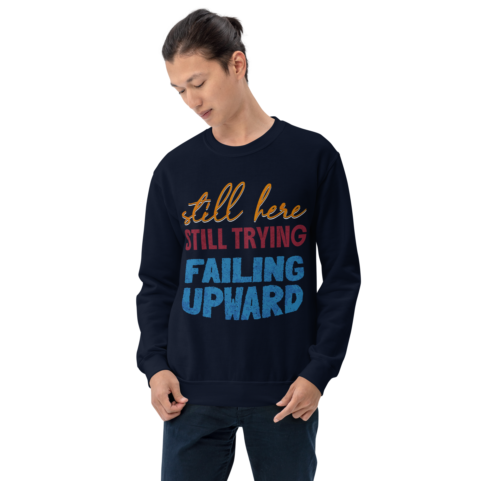 unisex-crew-neck-sweatshirt-navy-front-6a0547b9e3149.png