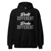 Built Different Broke Different relatable statement hoodie design