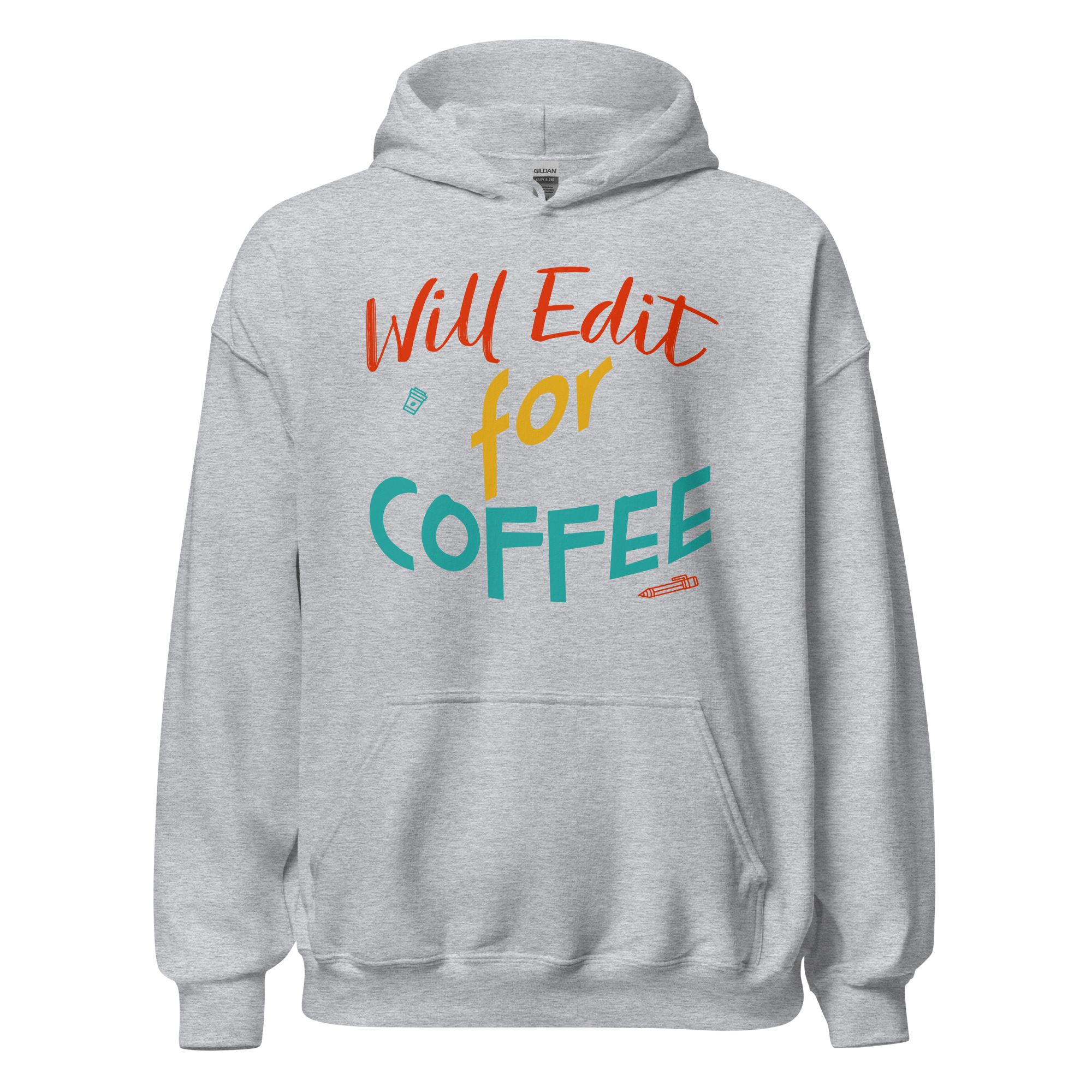 Will Edit For Coffee Hoodie Will Edit For Coffee coffee lover hoodie design
