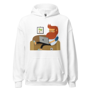 Minimal Effort Maximum Comfort funny work from home hoodie design
