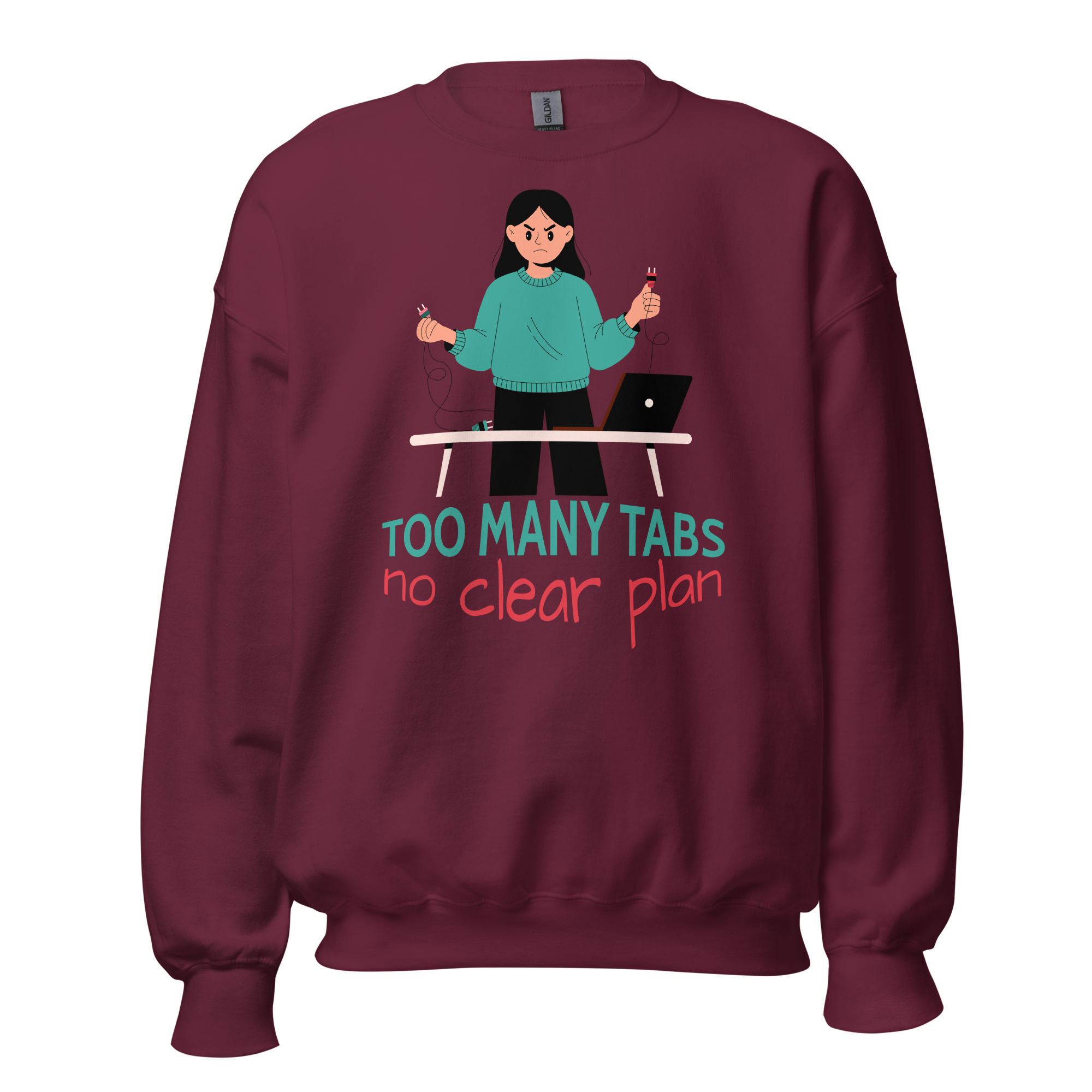unisex-crew-neck-sweatshirt-maroon-front-6a55e69531d2a.png
